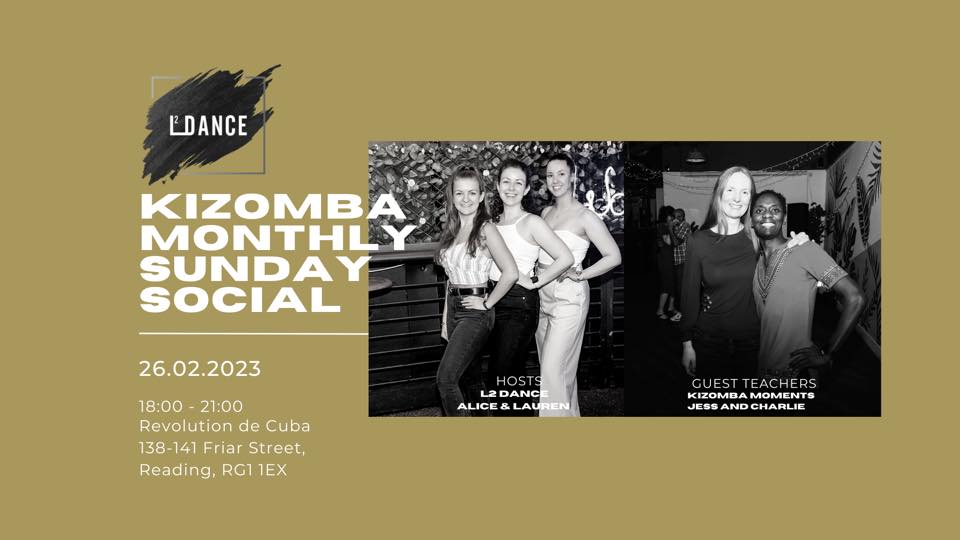 Kizomba Monthly Sunday Social - L2 Dance REVS de Cuba, Reading