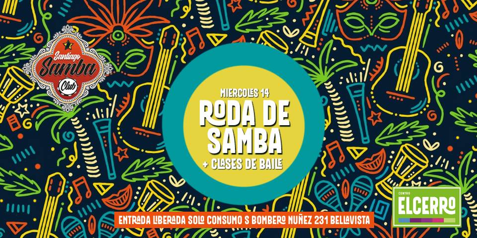 Roda de Samba ♫ 14 NOV ♫ Santiago Samba Club + Clases de Baile
