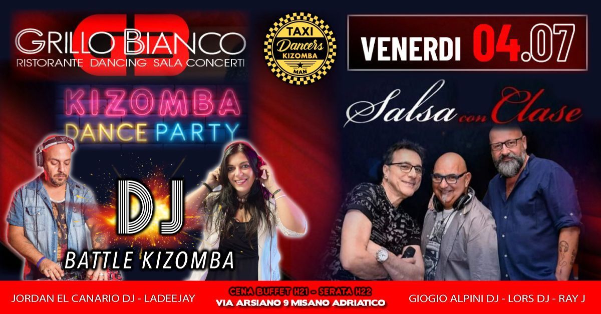 Venerdรฌ 4 Luglio_Summer Edition Latino Kizombero_Grillo Bianco 2 Misano Adriatico