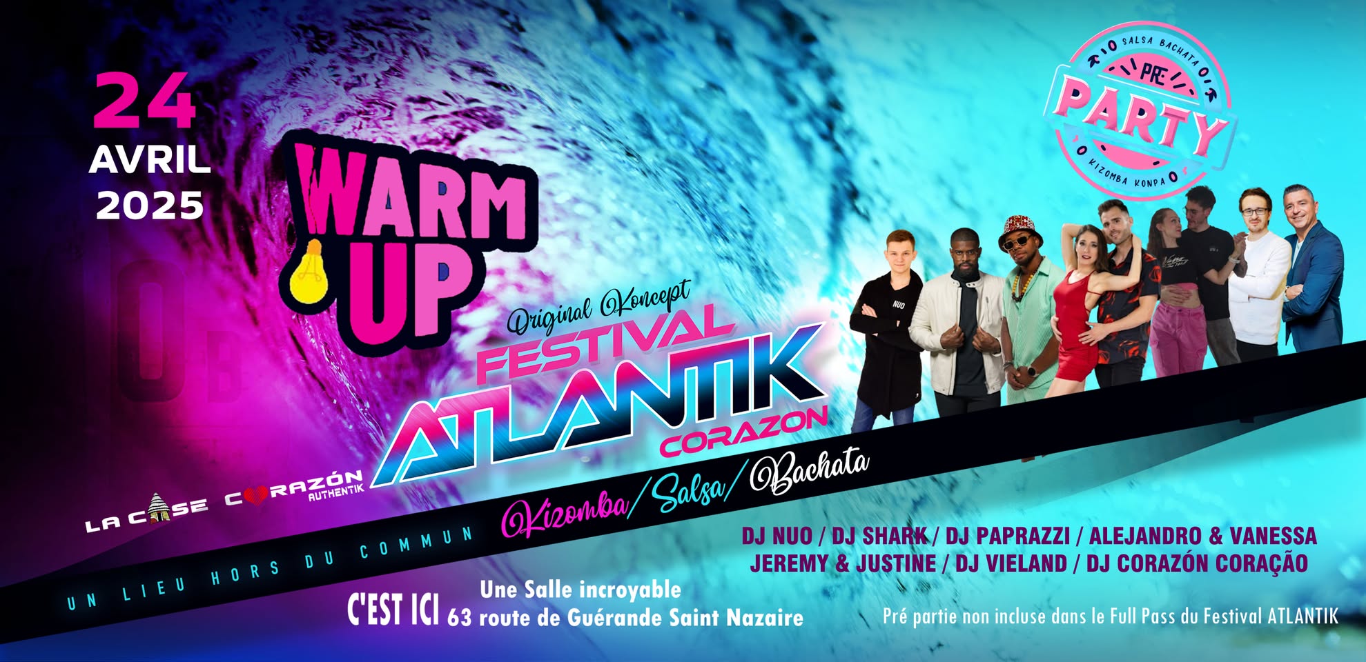 PRร PARTY Warm Up du Festival ATLANTIK Corazon โค๏ธโ๐ฅ