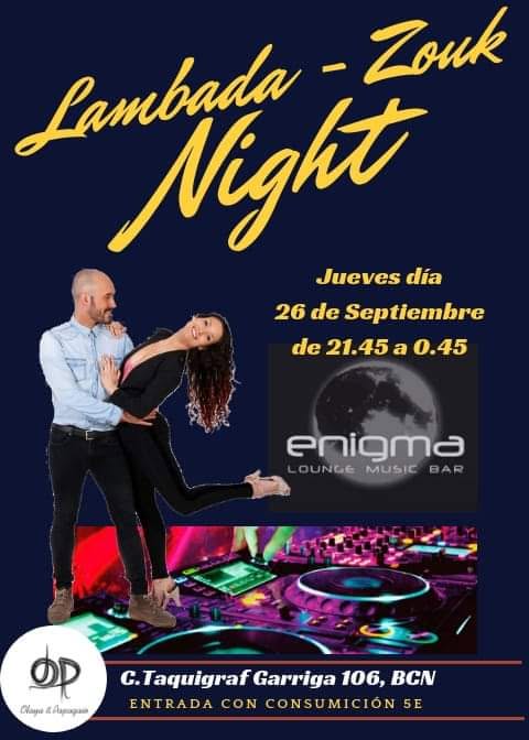Lambada Zouk Night: Jueves 26 De Septiembre