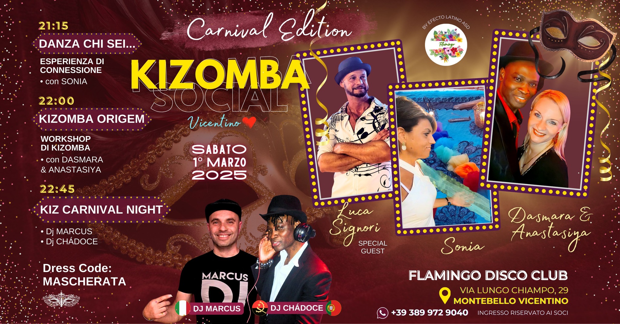 Kiz Carnival Night ๐ญ by Kizomba Social Vicentino โค๏ธ