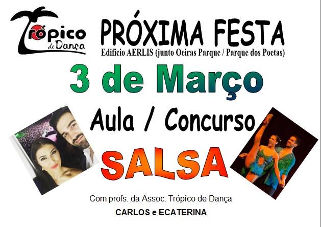 Festa Salsa, Kizomba, Bachata, Danças Salão e Europeias