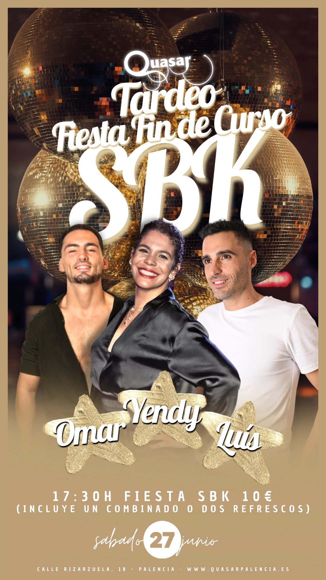 ✨ FIESTA FIN DE CURSO SBK EN QUASAR ✨