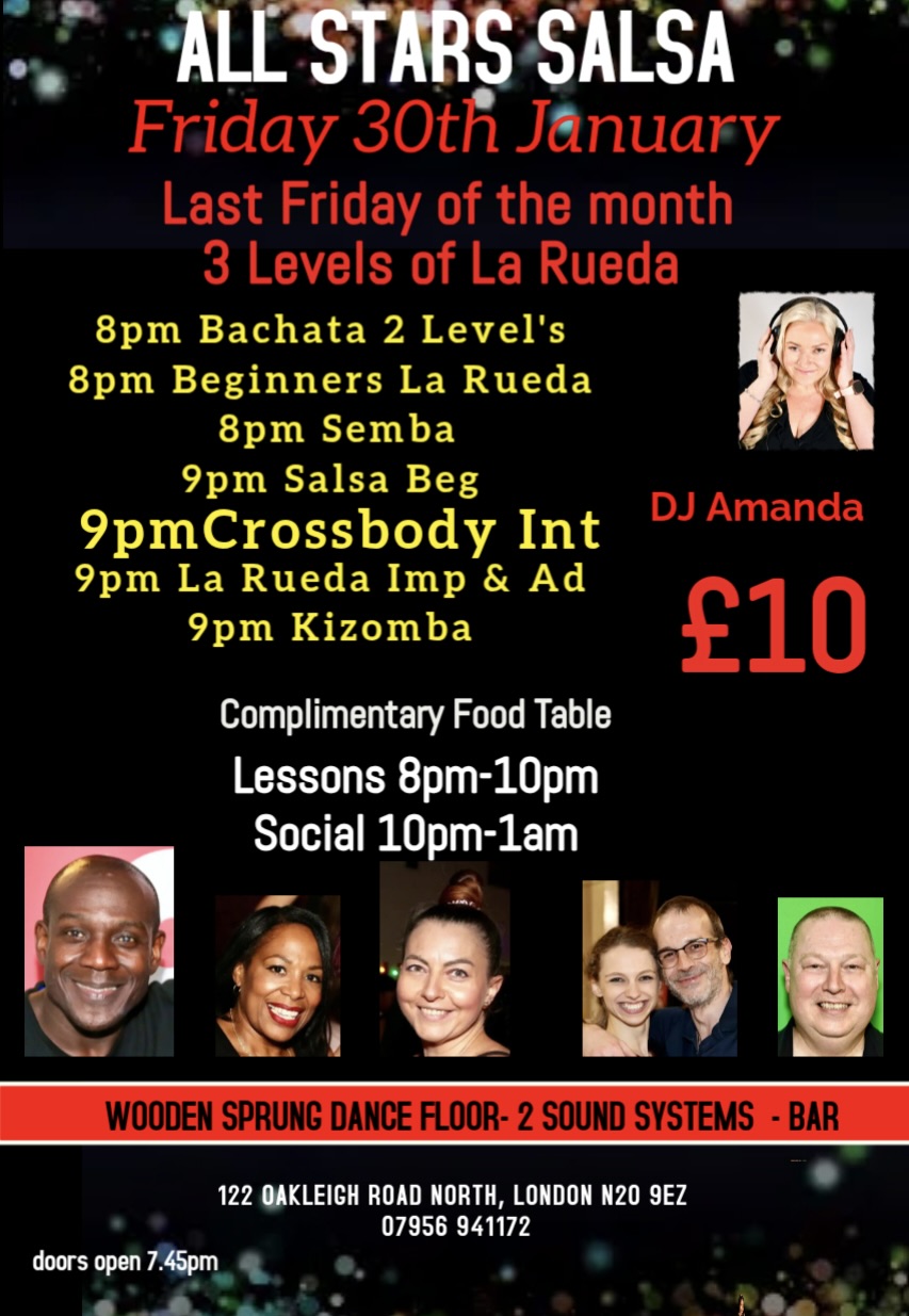 All Stars Salsa Friday 30th January