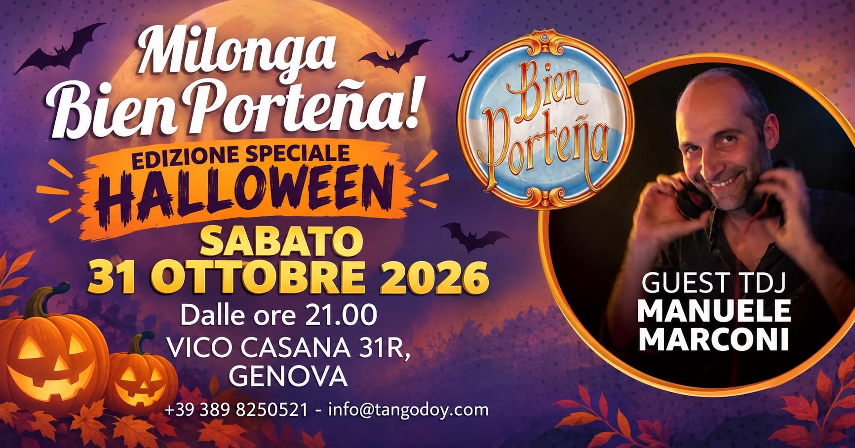 🎃Milonga di Halloween Bien Porteña 🎃