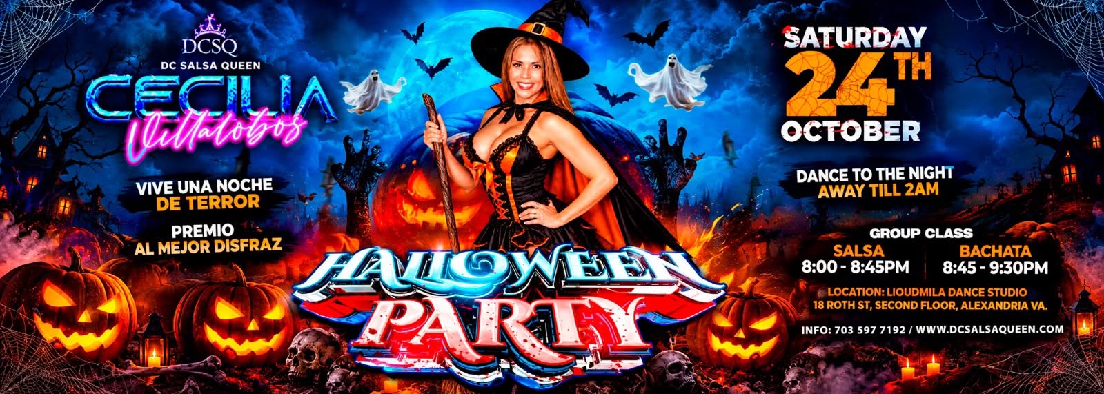 Salsa Bachata Halloween Party - Sat Oct 24th
