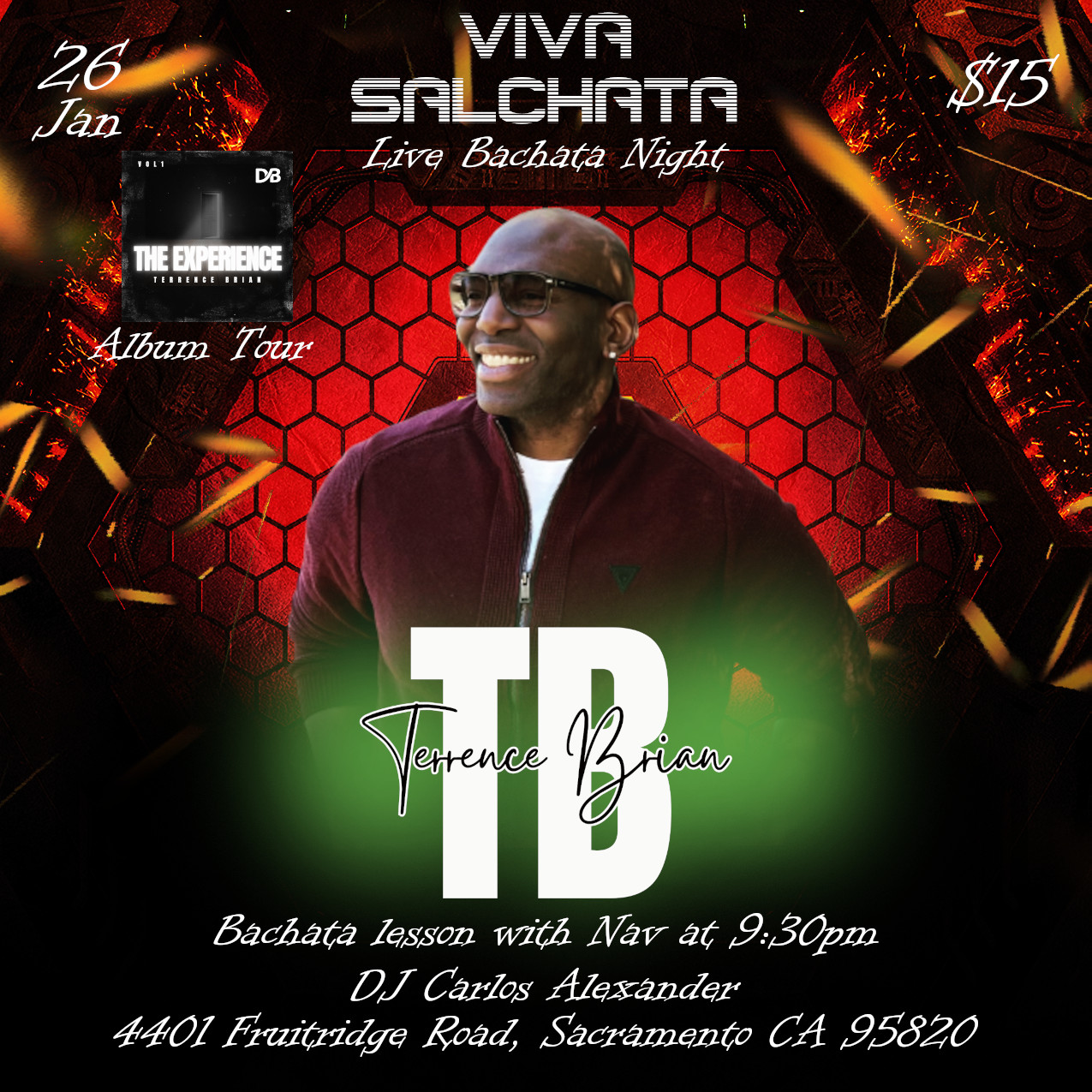Terrence Brian (Discover Bachata) Live in Sacramento