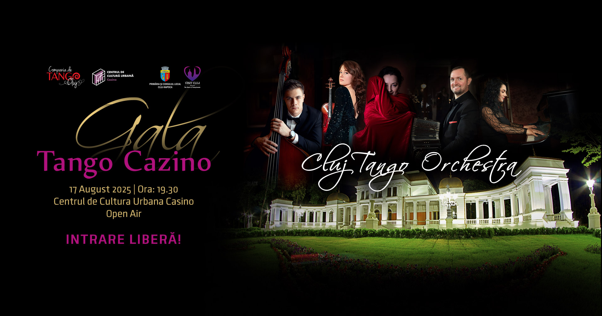 Gala Tango Cazino 2025, 17 august, Open Air, INTRARE LIBERฤ