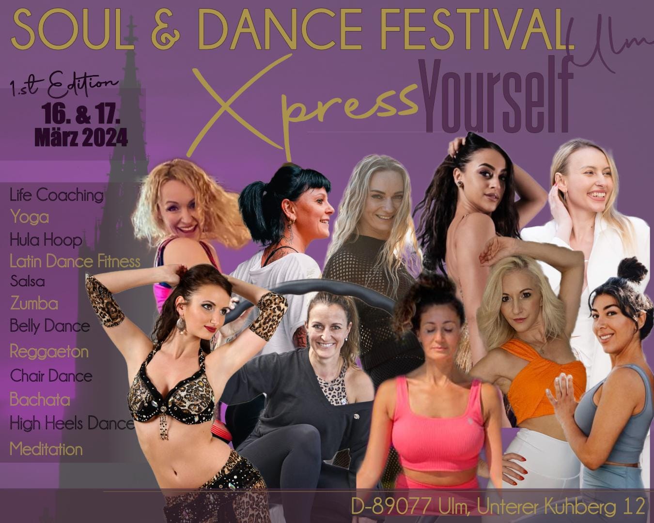 Xpress Yourself- Soul & Dance Festival Ulm 1 Wochenende - 23 Workshops