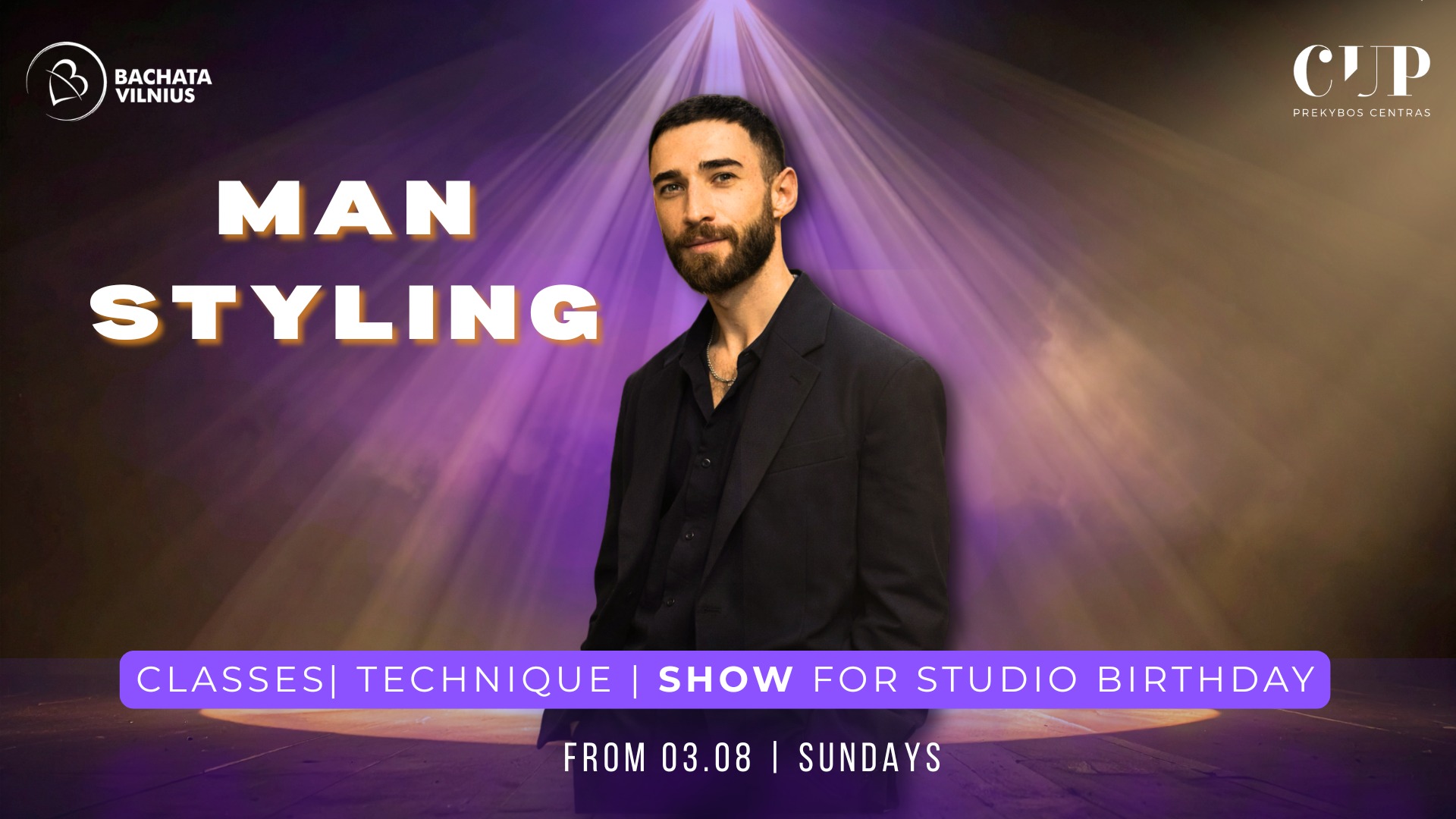 Bachata MAN STYLING pamokos su HUSEYN 🕺Show pasirodymas