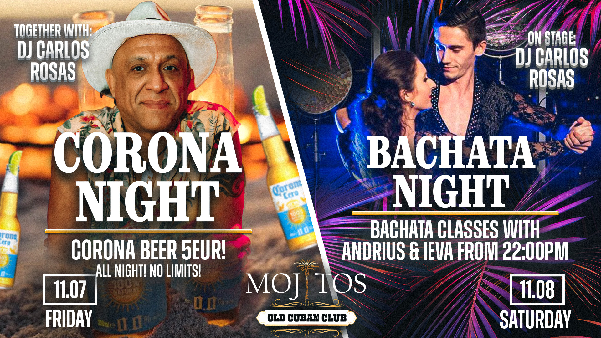 2025 11 -7 8🇨🇺 #LATINO savaitgalis @MOJITOS