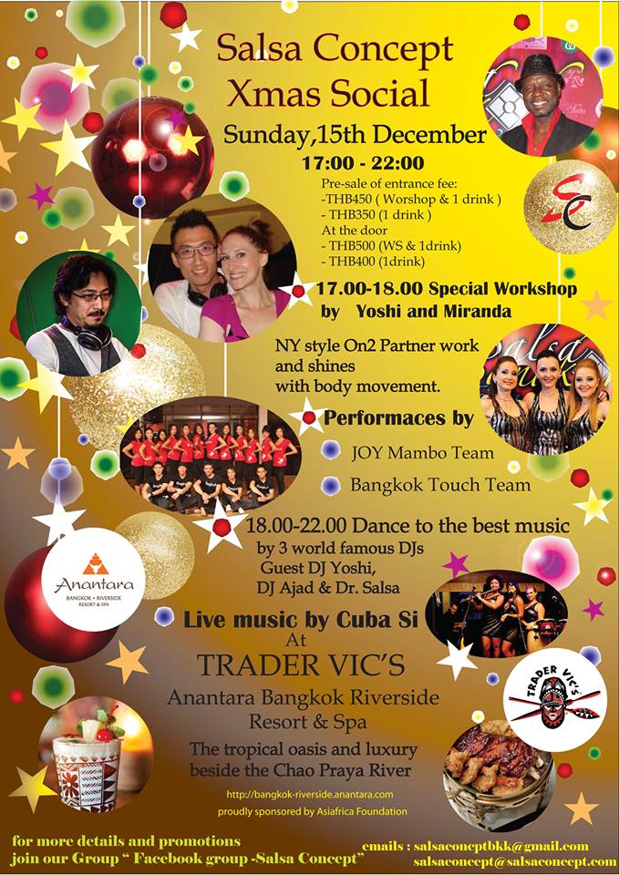 SALSA CONCEPT XMAS IN TROPICAL HEAVEN IN BANGKOK