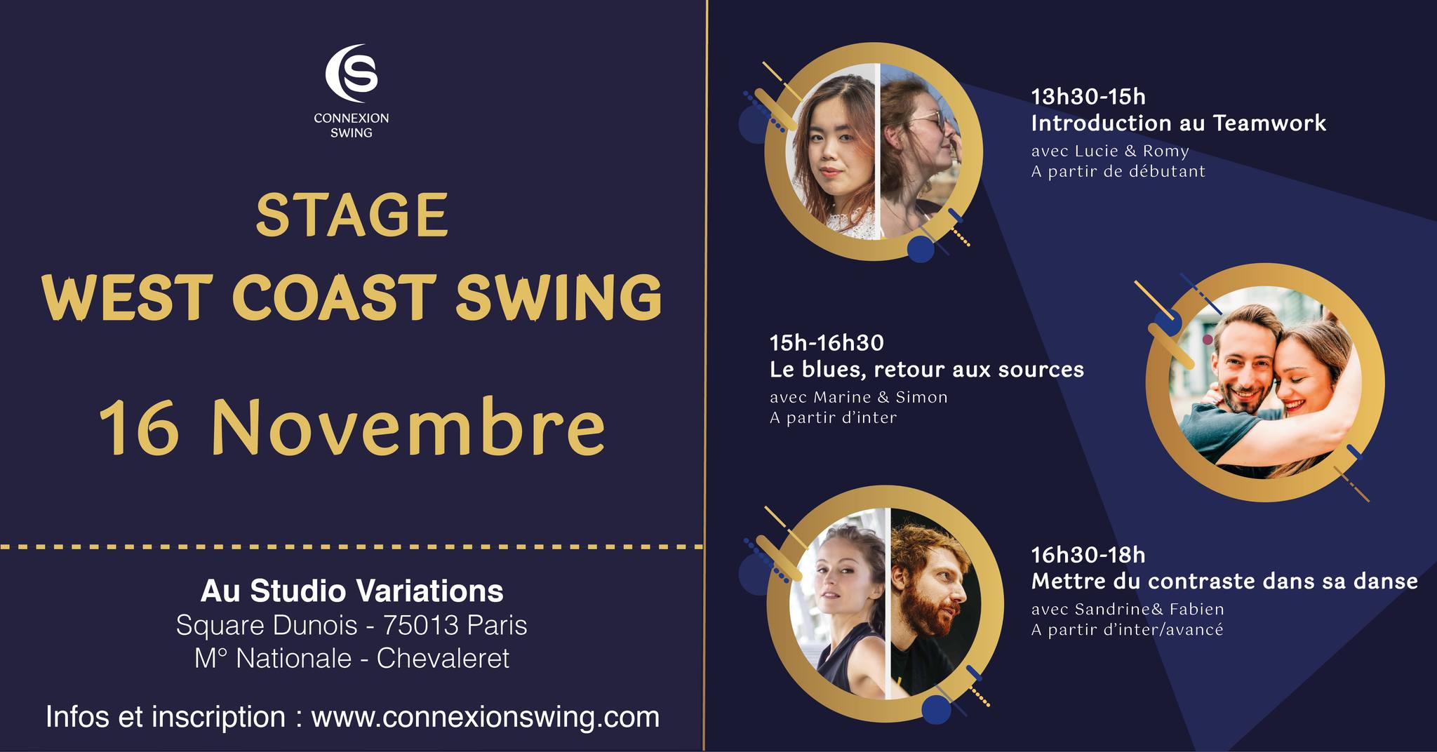 Stage de West Coast Swing avec Connexion Swing