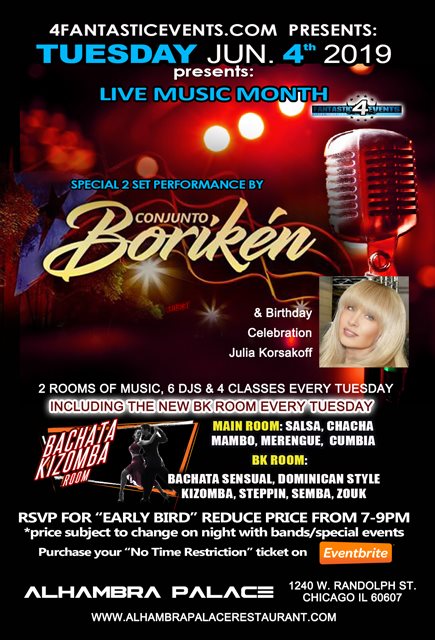 Live Band Salsa Tuesday Ft. Conjunto Borikèn