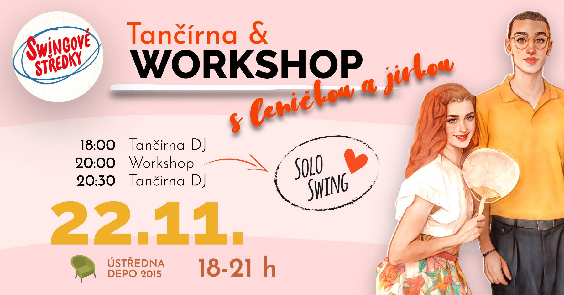 Swingový středek & WORKSHOP s Dance by Lion`s