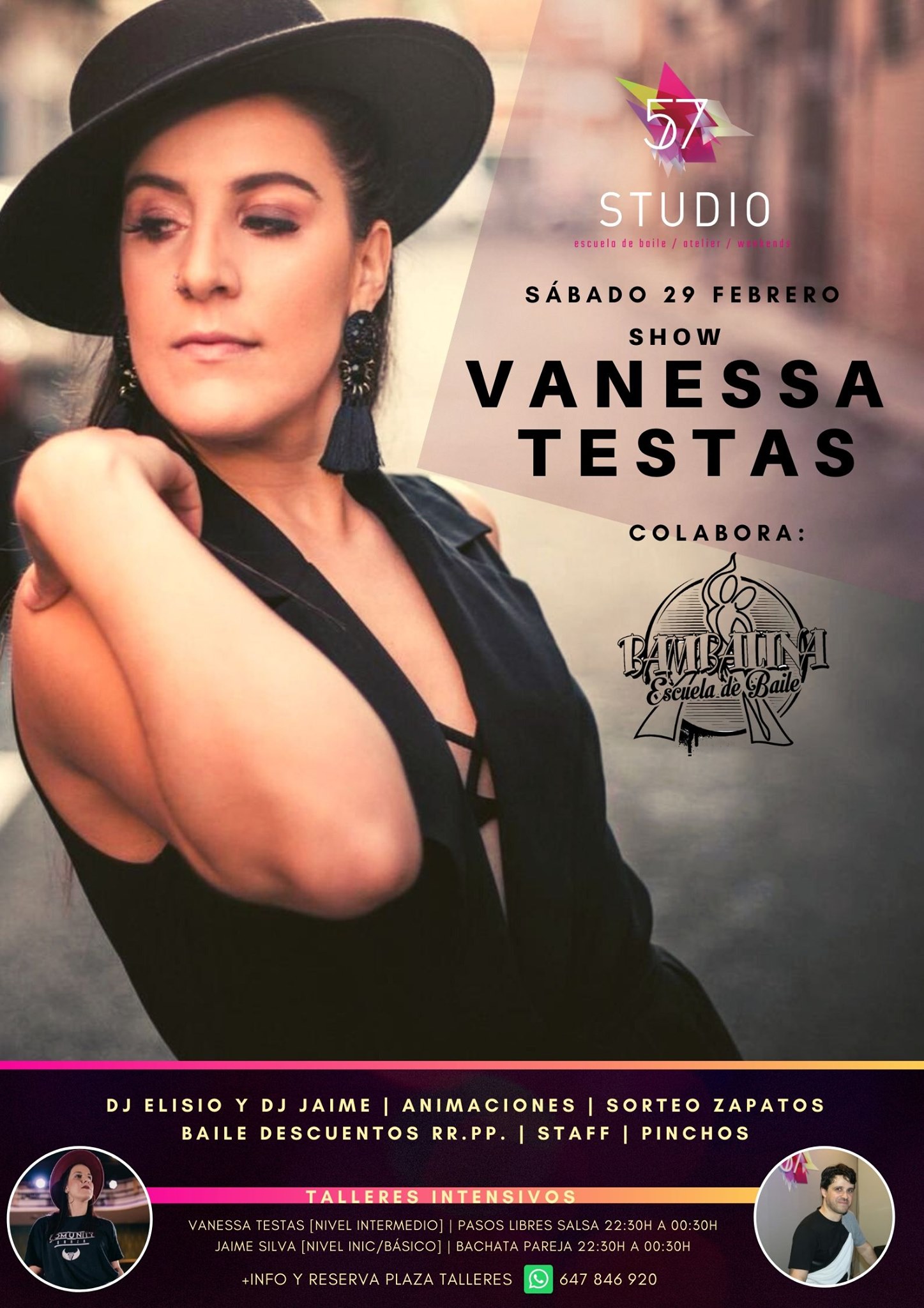 Show Vanessa Testas en Studio57