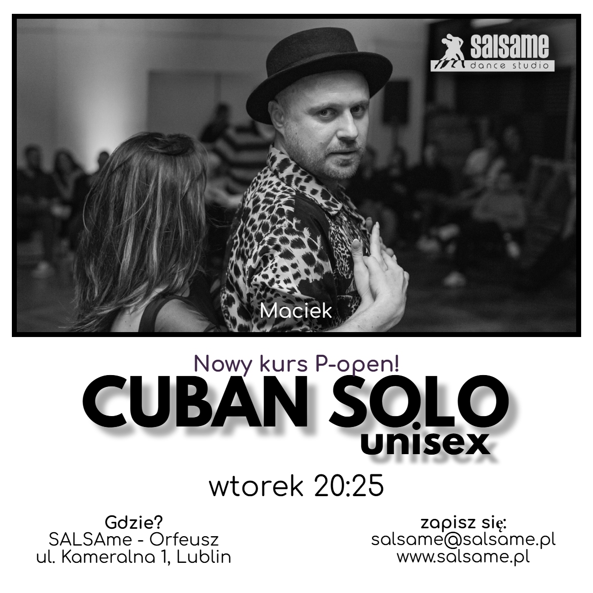 CUBAN SOLO unisex nowy kurs P-open SALSAme start: styczeń 2026