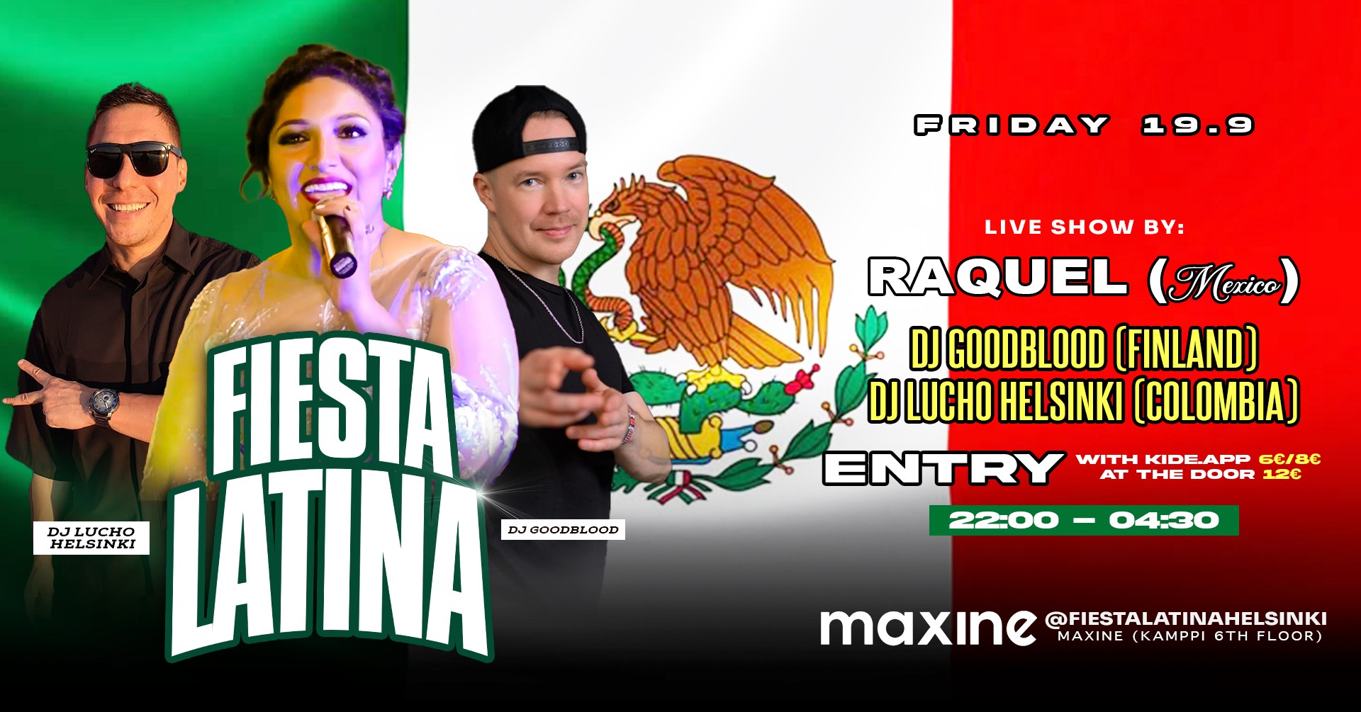 Fiesta Latina on 19.9. Raquel Live Show🇲🇽