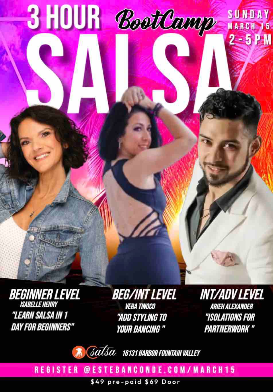 Learn How to Salsa! A 3 Hour Camp in Fountain Valley. No Partner Needed!