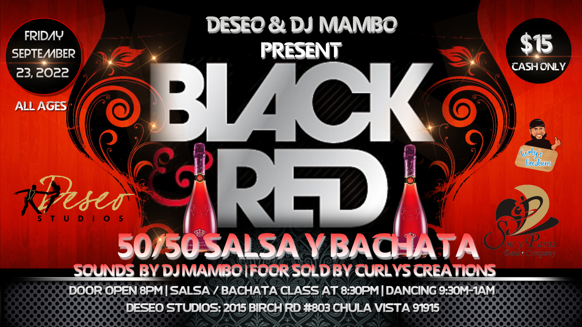 BLACK & RED SALSA BACHATA PARTY