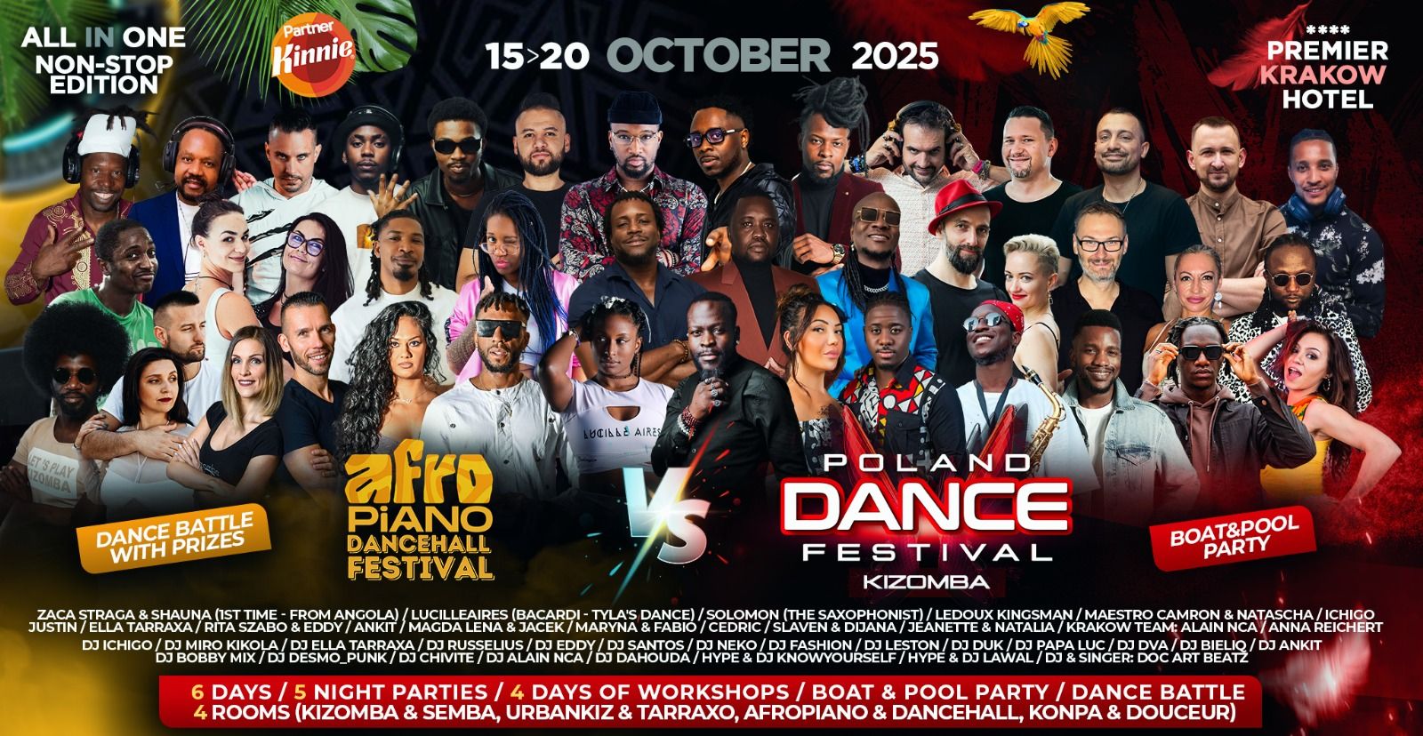 POLAND DANCE KIZOMBA FESTIVAL & AFROPIANO DANCEHALL FESTIVAL AFROBEATS AMAPIANO, NON-STOP EDITION