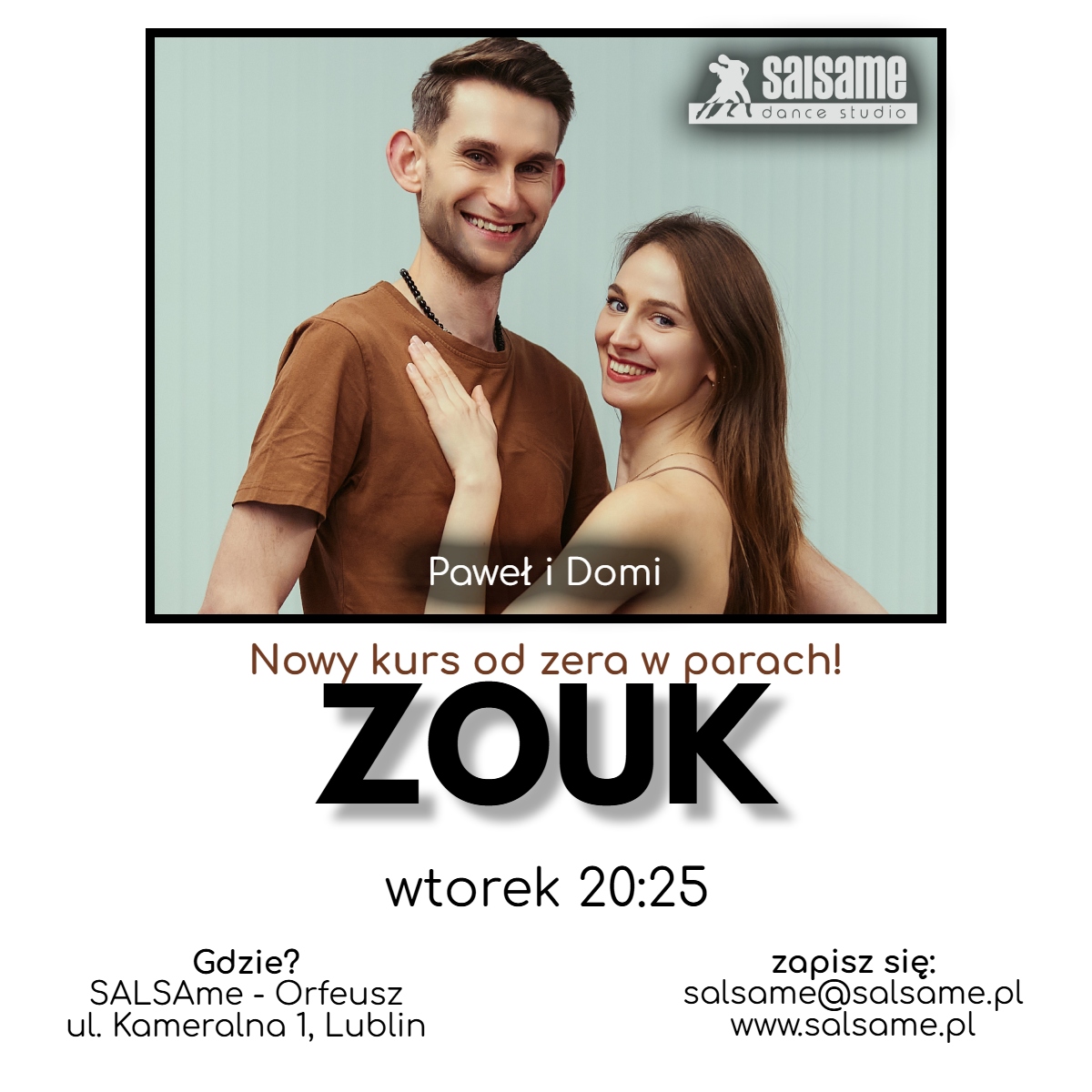 ZOUK nowy kurs od zera SALSAme start: lipiec 2026