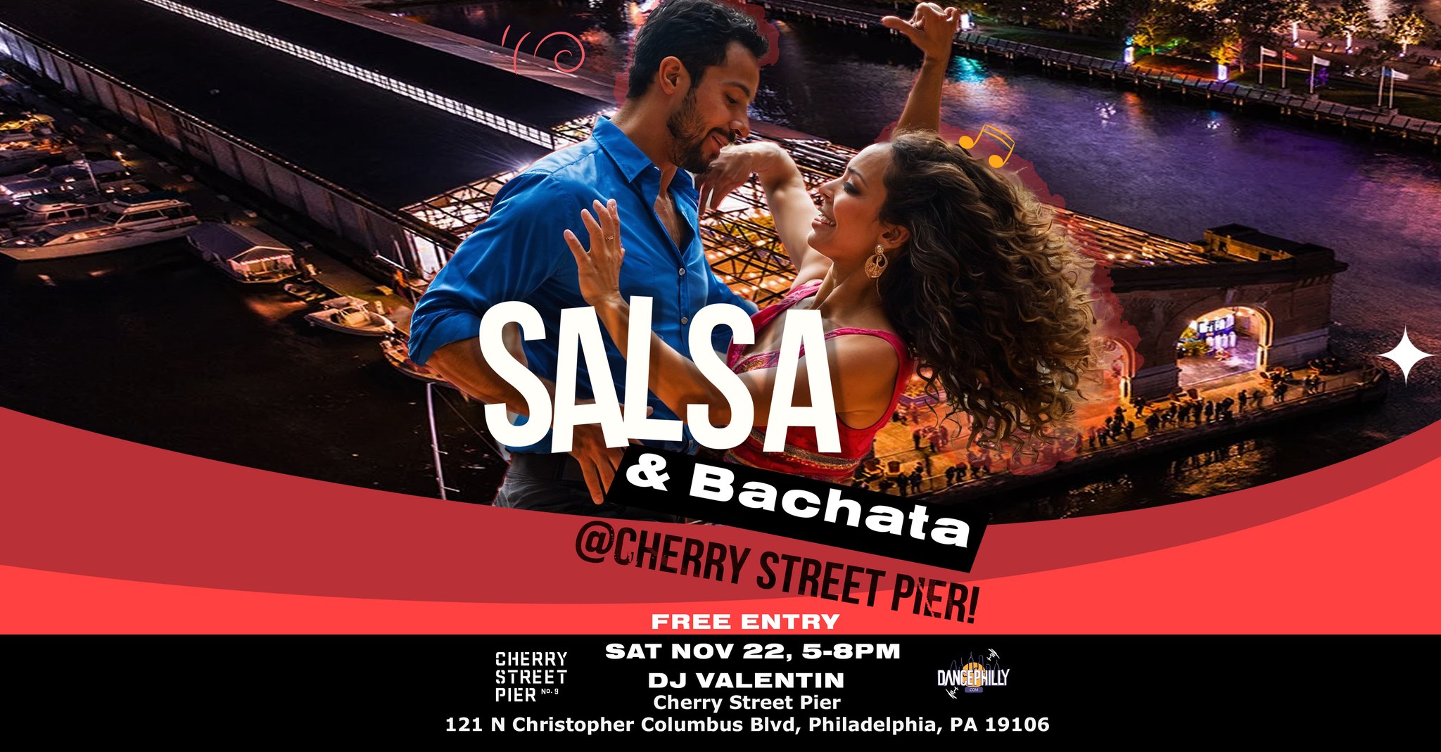 SALSA & BACHATA @Cherry Street Pier!