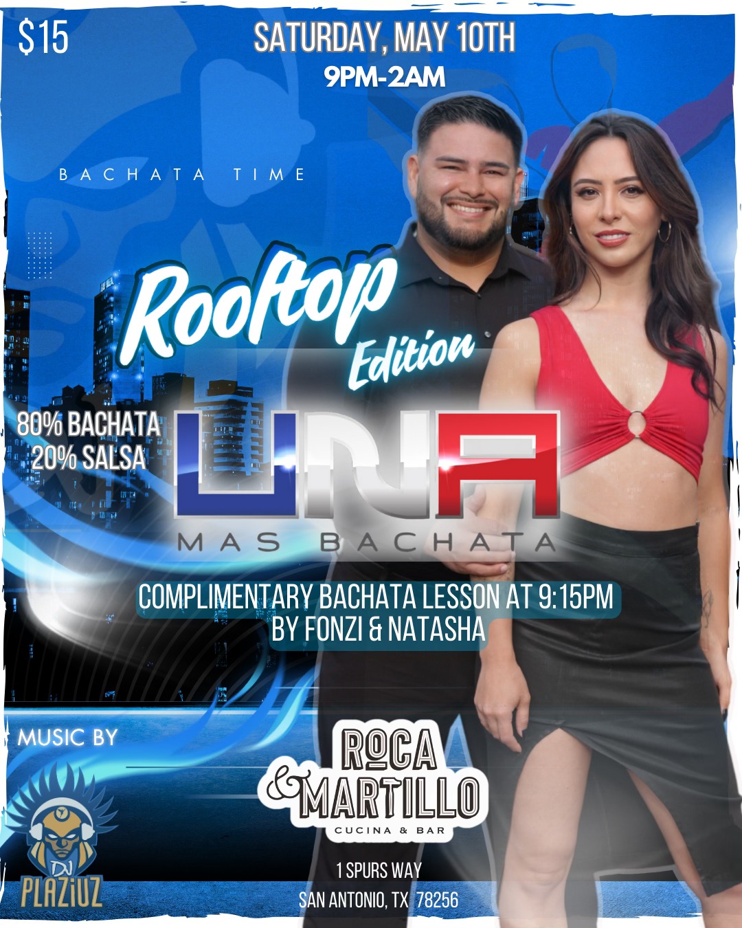 UNA Mas Bachata ROOFTOP EDITION