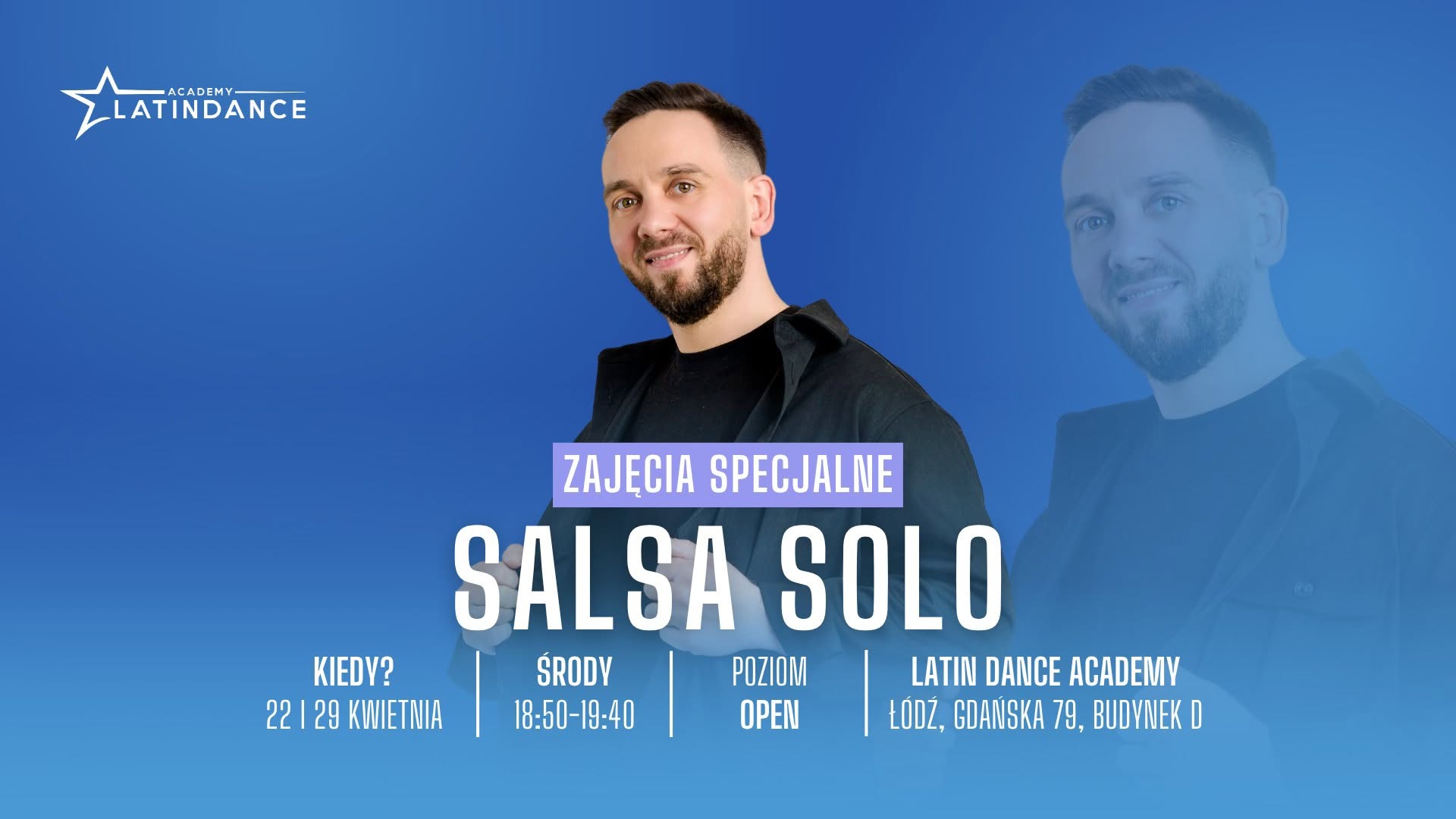 Salsa Solo Zajęcia Specjalne na poziomie OPEN w LDA! 22 i 29 kwietnia '26