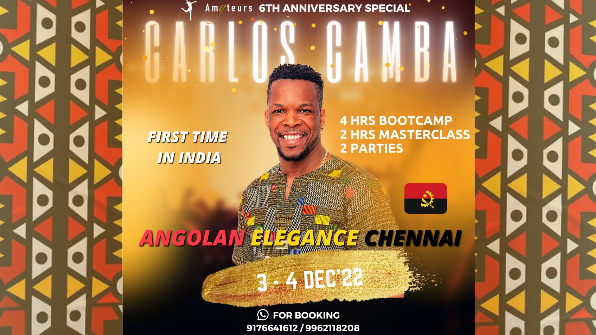 Angolan Elegance Chennai ft. CARLOS CAMBA
