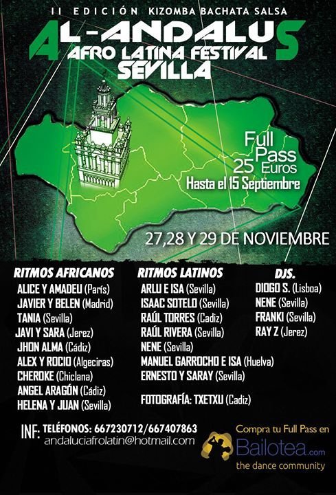 Al-Andalus Festival Afro Latino 2015 (Kizomba-Bachata-Salsa) (2nd Edition)