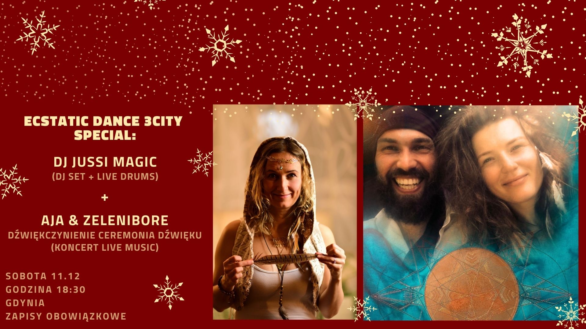 Ecstatic Dance Special: DJ Jussi Magic + Koncert Aja & Zelenibore