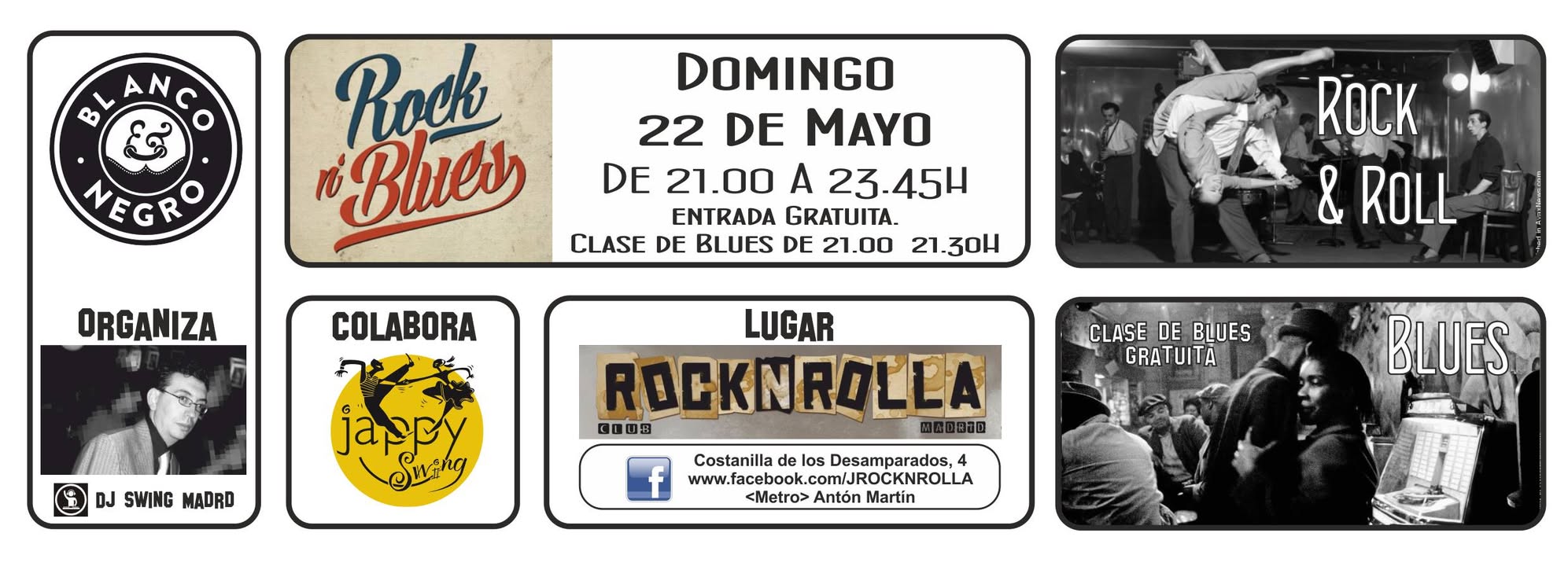 Nueva Sesión Rock & Blues En el Rock & Rolla Clase Gratuita de Blues