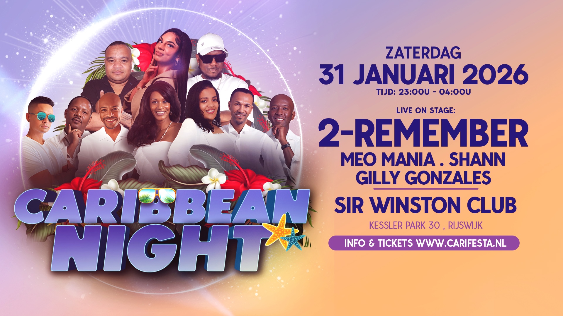 Caribbean Night met 2-Remember in Rijswijk
