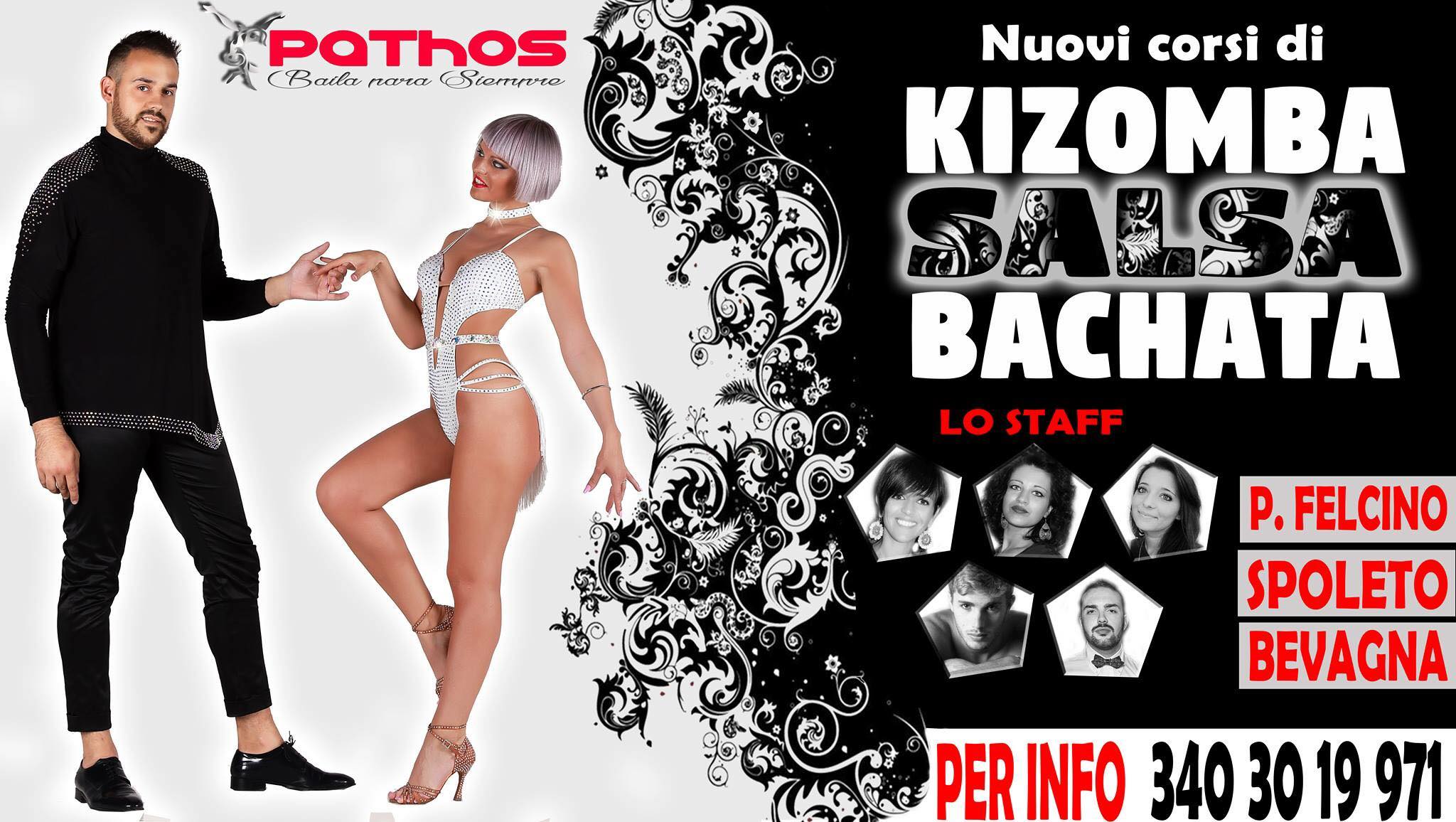 Dal 20 Settembre lezioni PROVA di KIZOMBA, BACHATA e SALSA con PATHOS