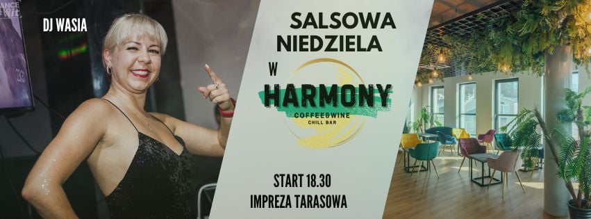 Niedzielna Salsa na tarasie w Harmony Coffee&Wine - DJ WASIA