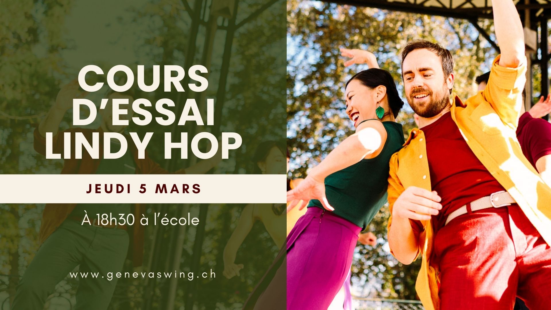 Cours d'essai de Lindy Hop pour la rentrée du 2ème semestre