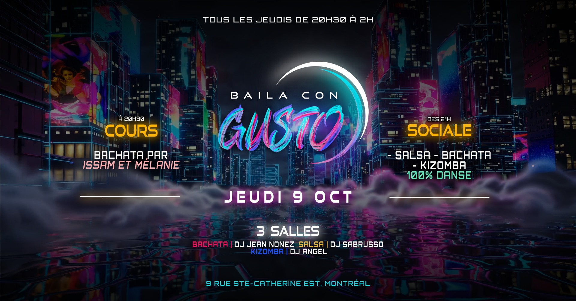 Baila Con Gusto MTL 💜🌙 9 OCT
