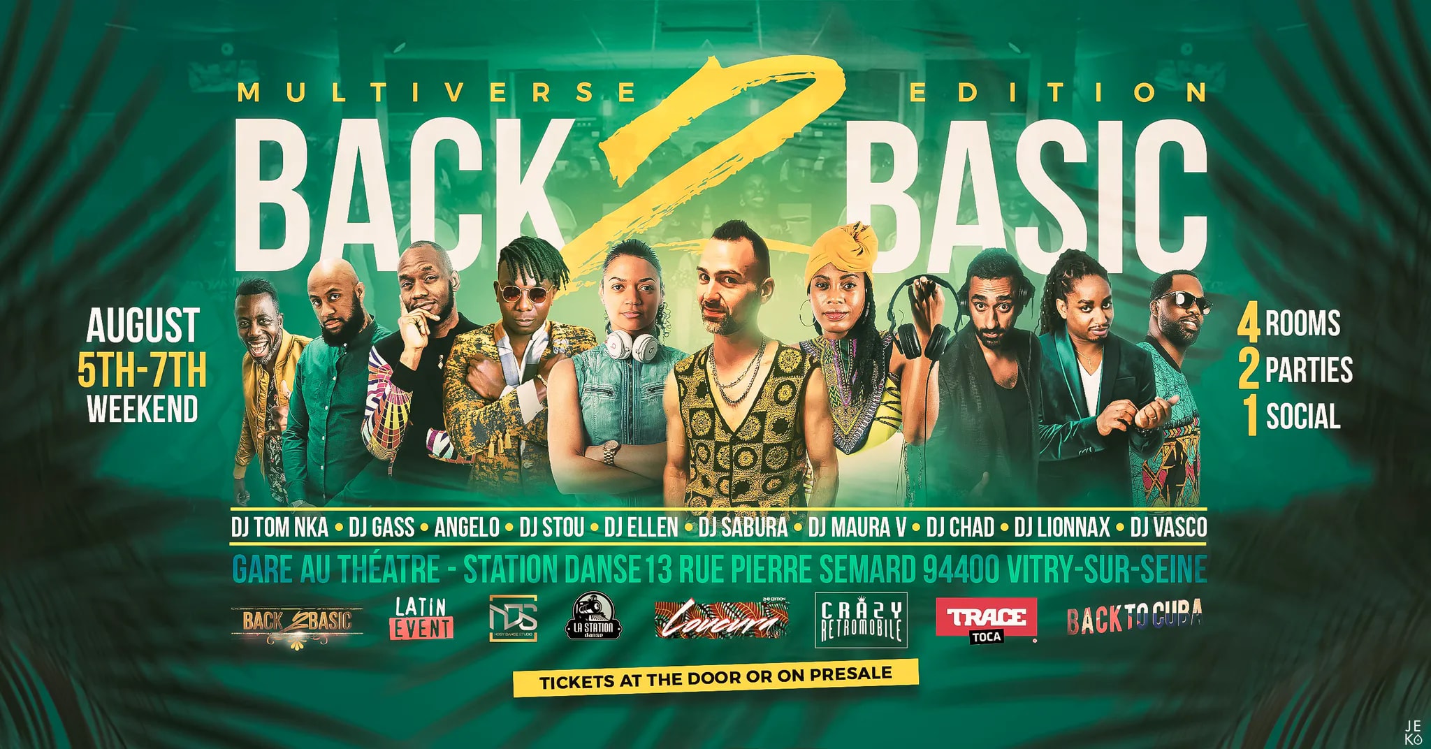 WeekEnd Back2BasicKizomba Paris 4 Rooms Édition Multiverse 5 7 Aug 2022