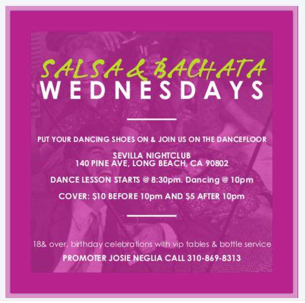 Salsa & Bachata Wednesdays @Sevilla Long Beach