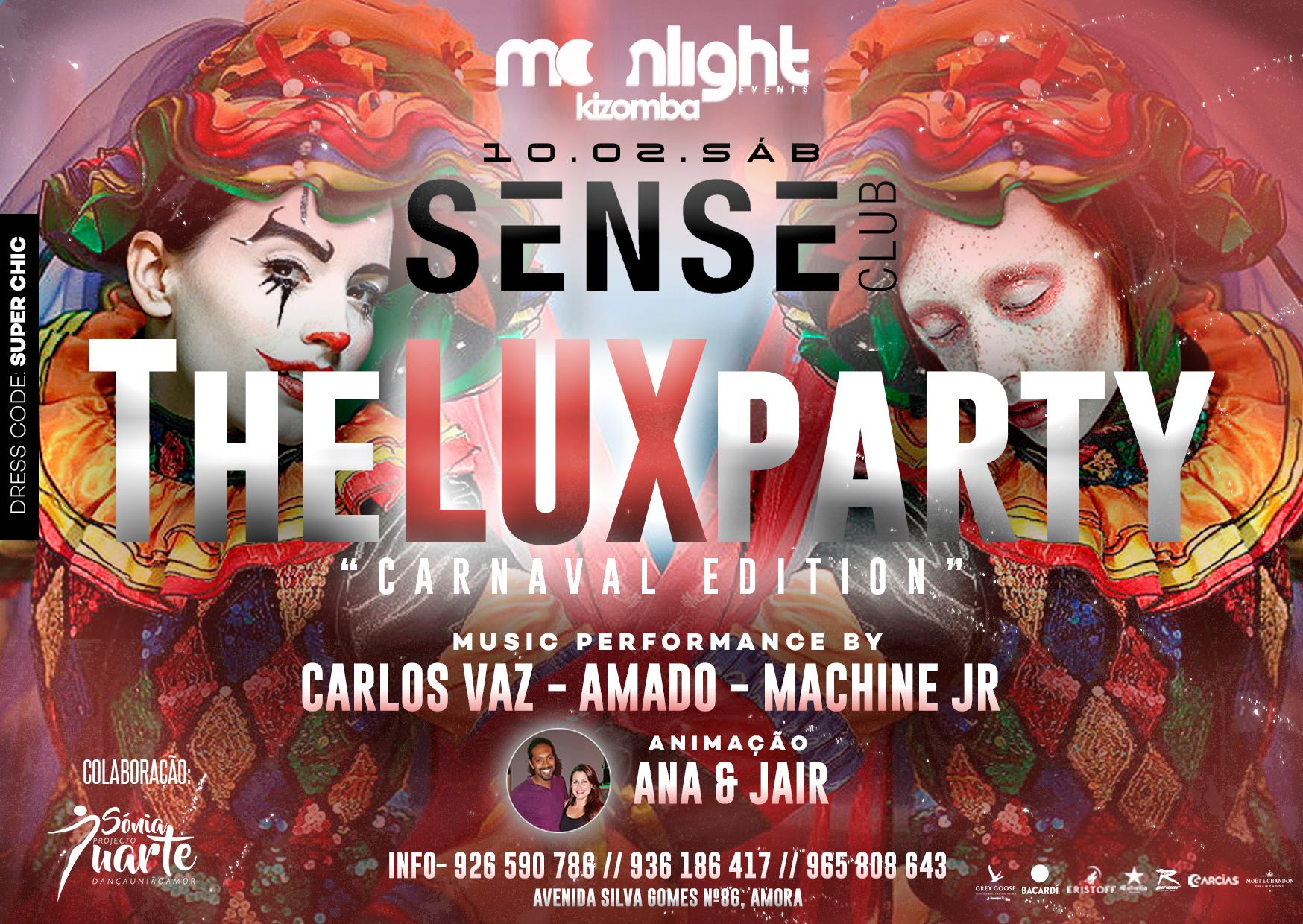 Moonlight Kizomba "The LUX Party" Carnaval Edition SENSE 10 02