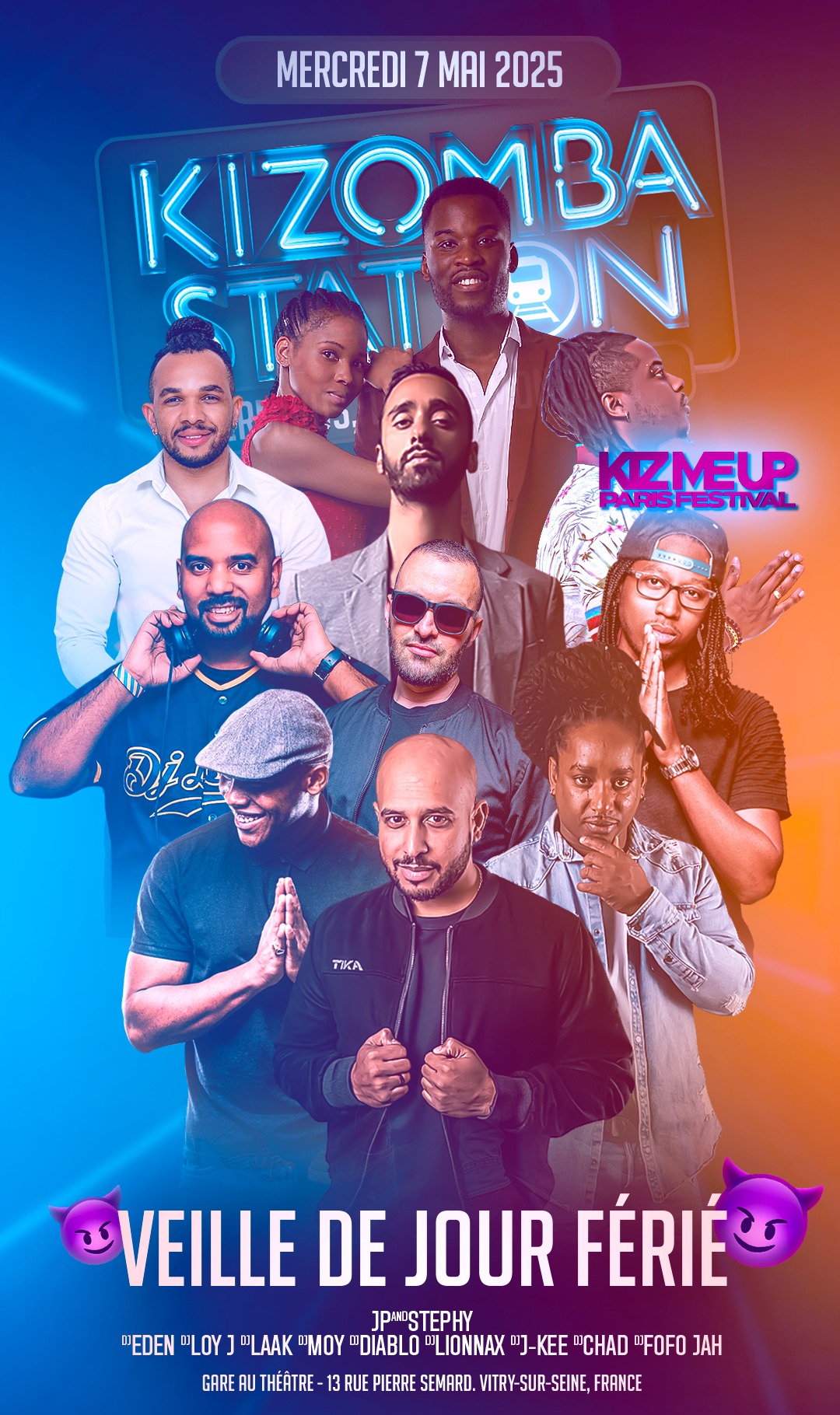 Kizomba Station - Mercredi 7 Mai (veille ferie) - Kiz Me Up Edition