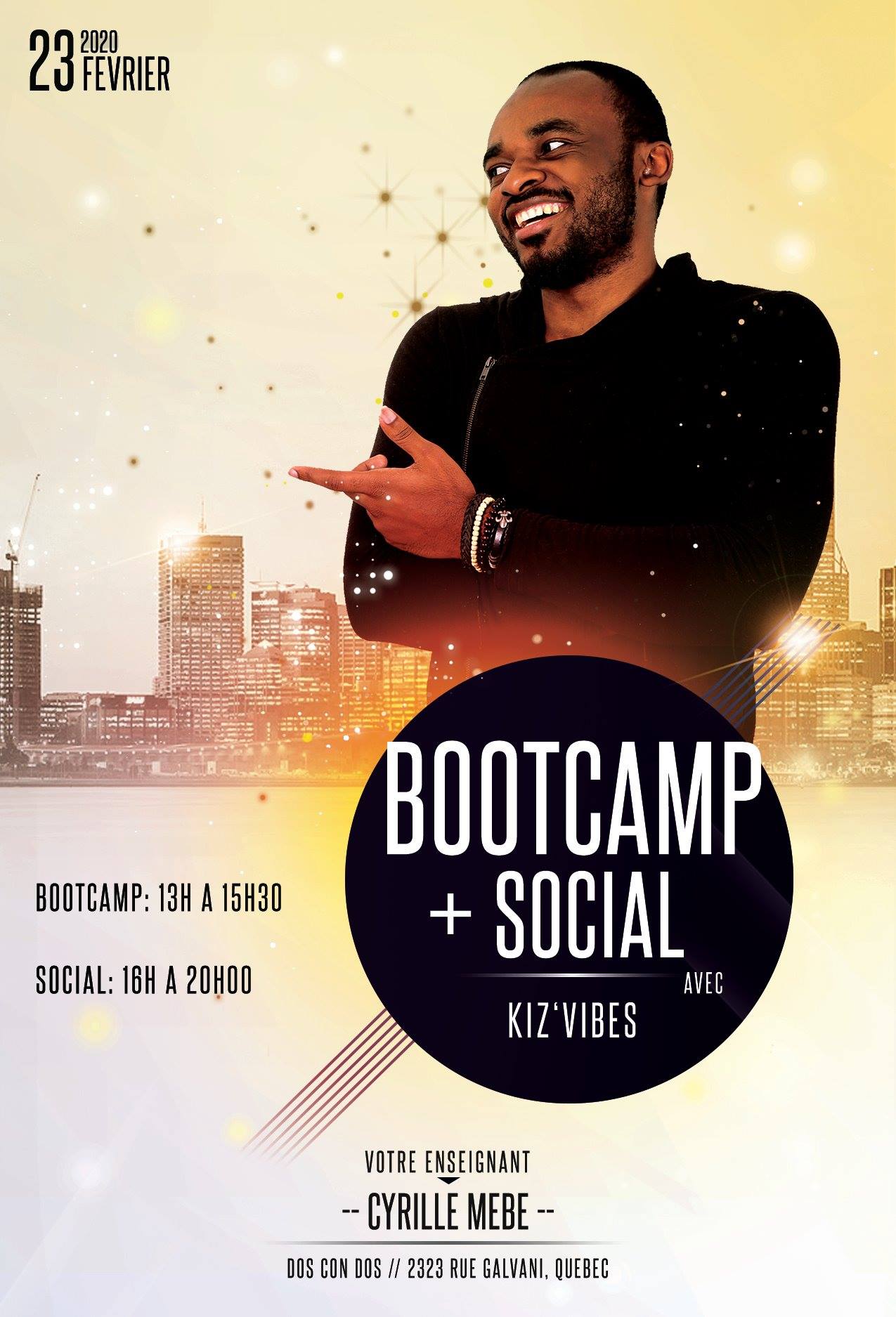 Bootcamp + social avec Kiz'vibes