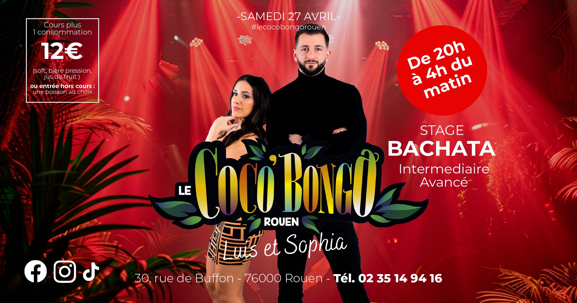 Stage de Bachata avec Luis & Sophia