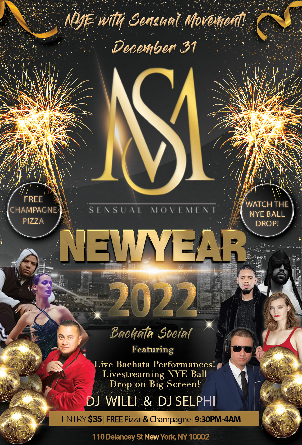 Sensual Bachata New Years With Jiory and Nandy!!!
