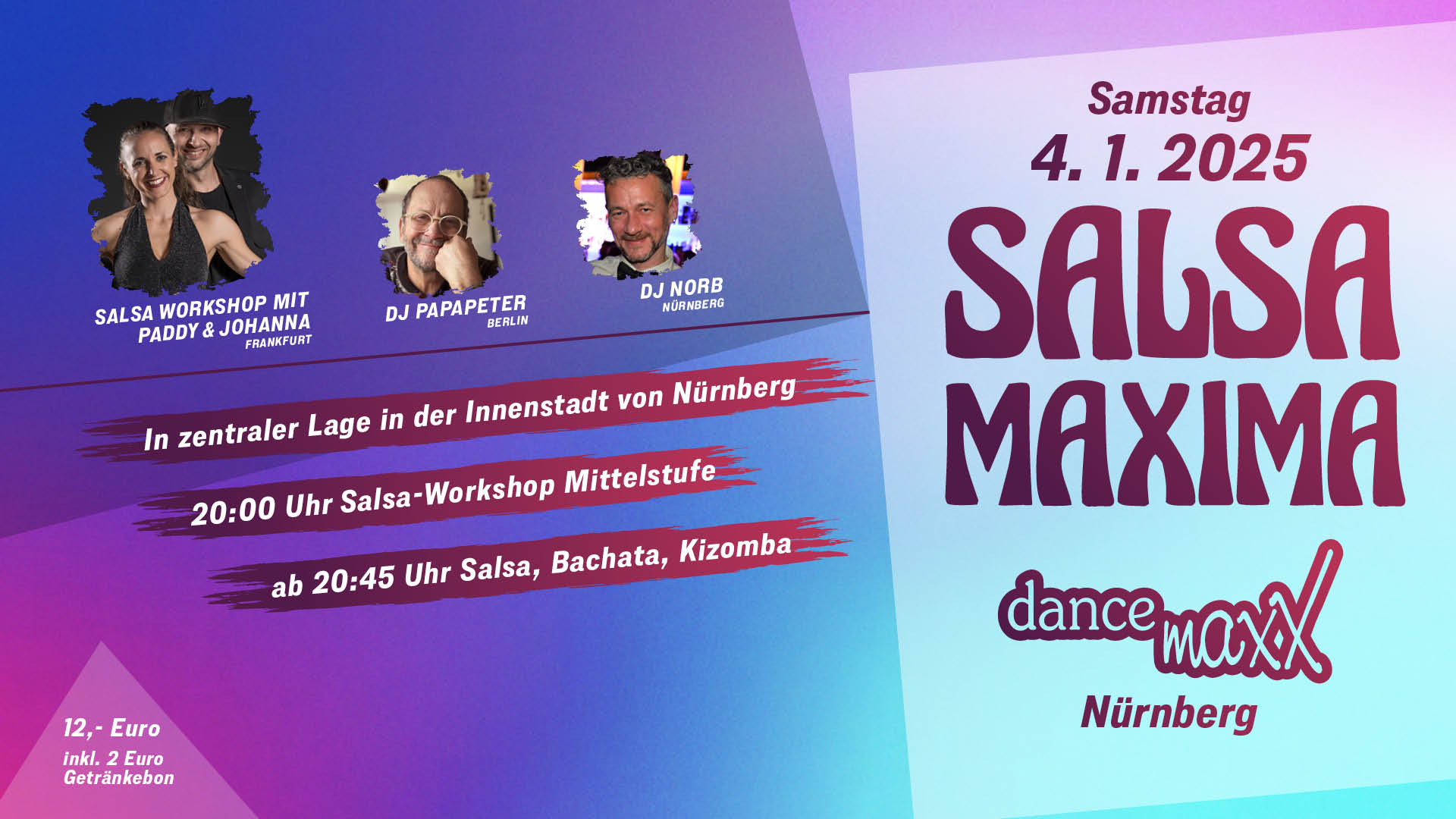 SALSA MAXIMA die Salsa-Party für das maxXimale Tanzvergnügen