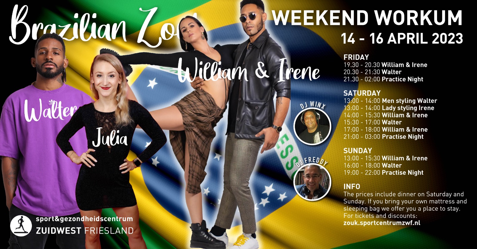 Brazilian Zouk Weekend with William & Irene and Walter & Julia