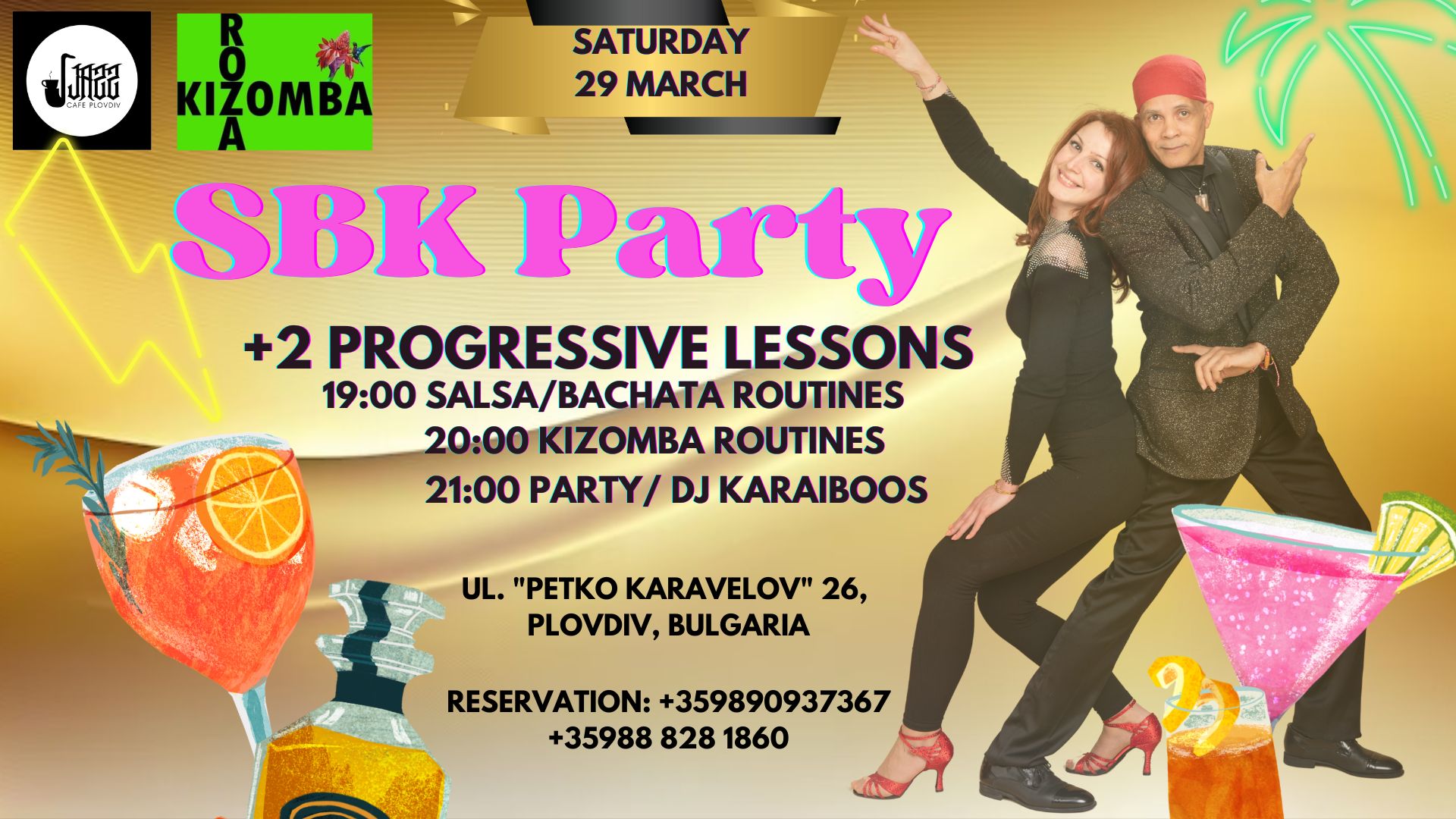 SBK Party + 2 progressive lessons at Jazz cafe