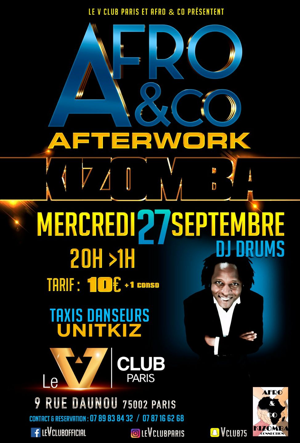 Afro&Co Afterwork Kizomba 100% Danse